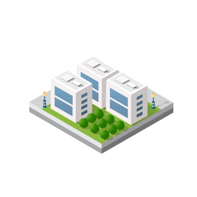 640x640 Isometric Module City Block, Architecture, Skyscraper Png