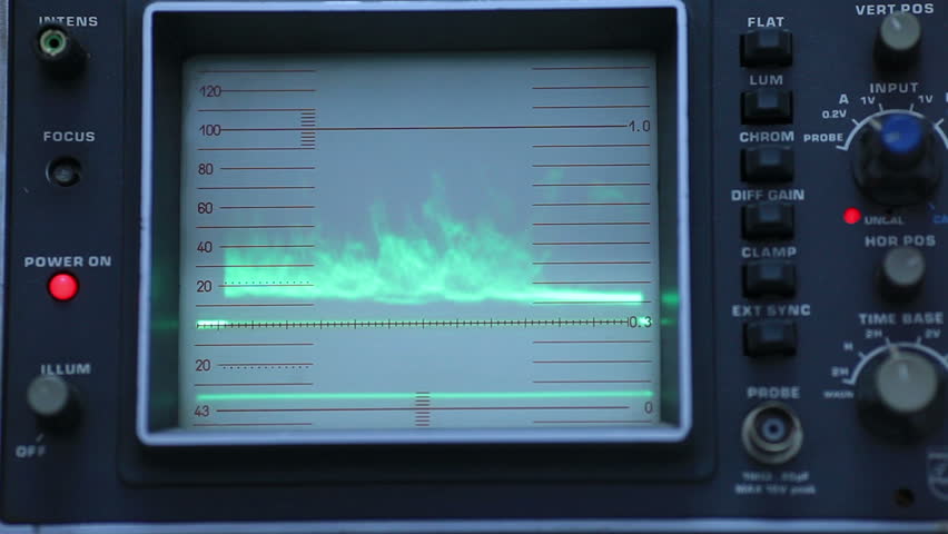 852x480 Video Vector Monitor, Waveform In Stock Footage Video