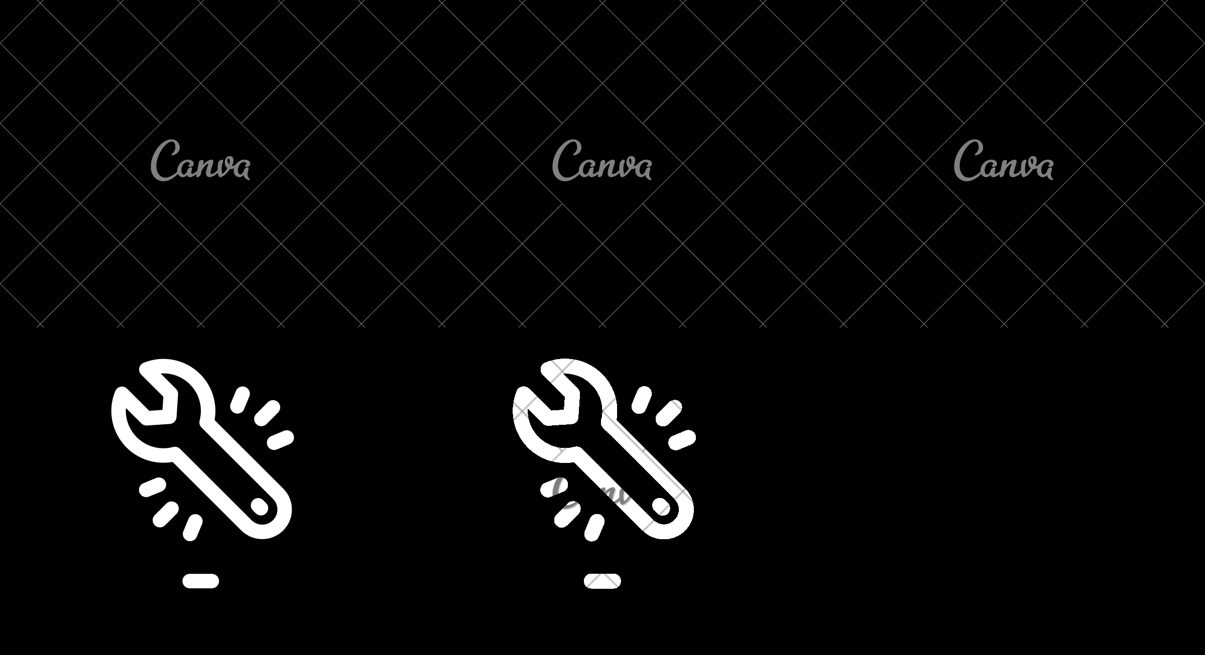 2400x1306 Spanner Tool Line Icon Monitor Or Computer Repair Service Sign