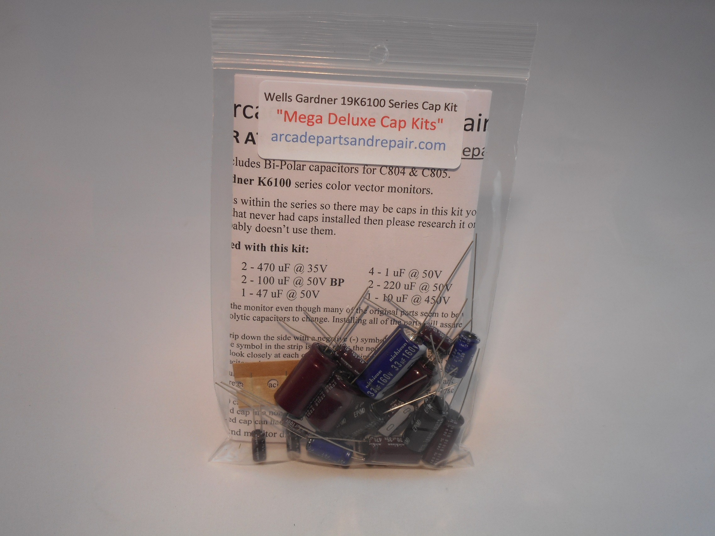 2272x1704 Wells Gardner Series Color Vector Monitor Cap Kit