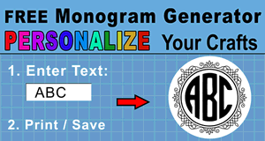 300x160 Online Monogram Maker
