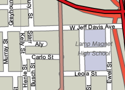 250x180 Montgomery, Al, Printable Vector Map Illustrator Verzion