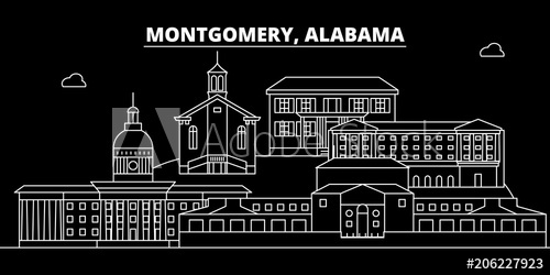500x250 Montgomery Silhouette Skyline Usa