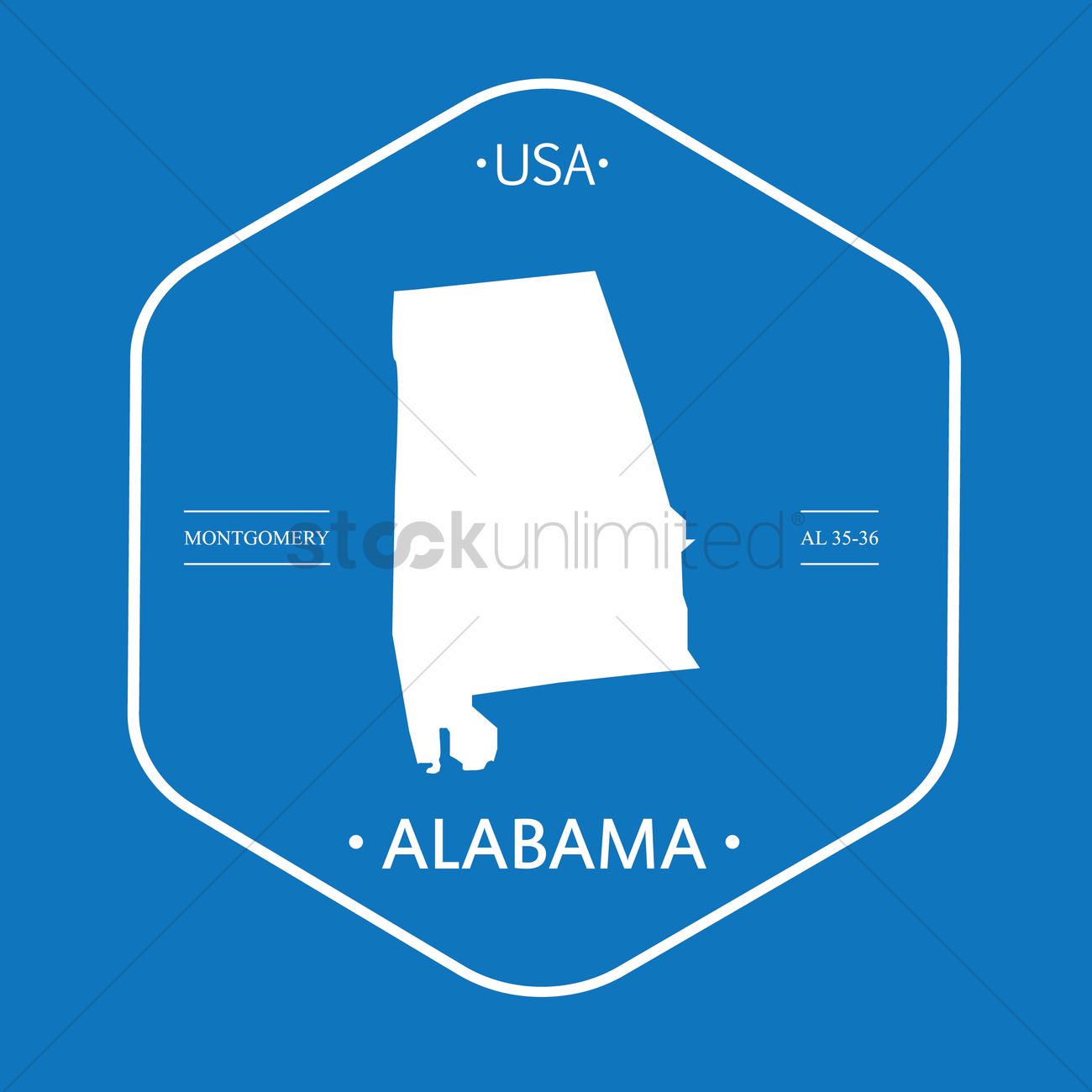 1300x1300 Alabama Map Vector Image
