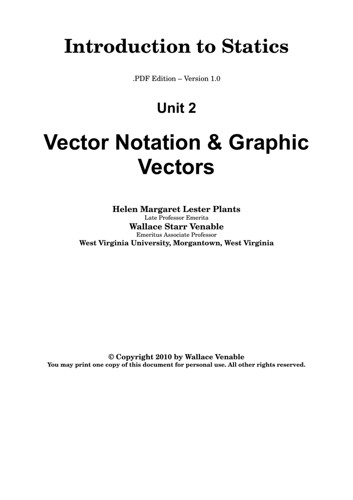 724x1024 Vector Notation Graphic Vectors Introduction To Statics Unit