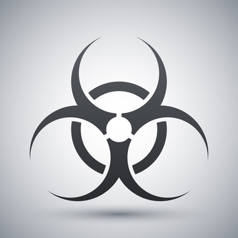 346x346 Vector Biohazard Sign Or Icon