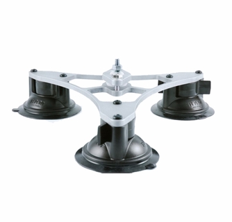 334x320 Vector Mount Portable Tri Base, Three Suction Cup Mounting Base