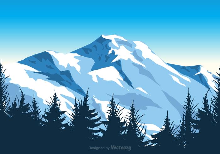 700x490 Free Vector Mount Everest Illustration