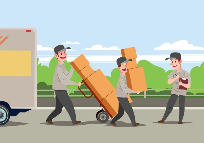 700x490 Movers Man Carrying Cardboard Boxes
