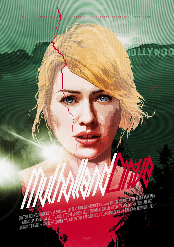 Mulholland Drive Vector Movie Posters On Inspirationde 600x851 Mulholland Drive Vector Movie Posters On Inspirationde