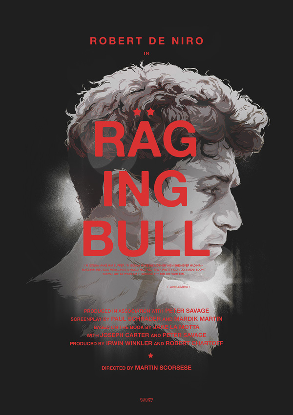 Raging Bull Vector Movie Posters On Inspirationde 600x851 Raging Bull Vector Movie Posters On Inspirationde