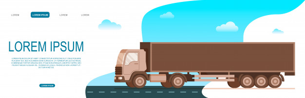 Storage Freight Delivery Truck Moving The Road Vector Premium 626x202 Storage Freight Delivery Truck Moving The Road Vector Premium