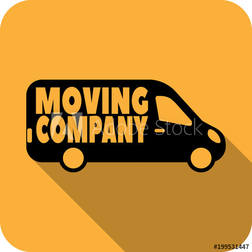 500x500 Moving Company Or Service Logo With Transport Car