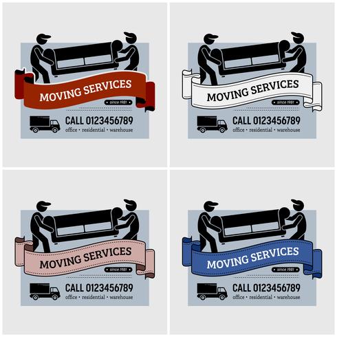 490x490 Moving Services Company Logo Design