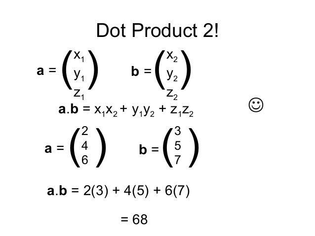 Vector Multiplication Dot Product 638x479 Vector Multiplication Dot Product