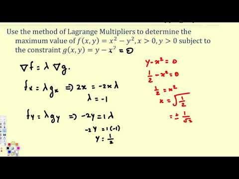 Lagrange Multipliers 480x360 Lagrange Multipliers