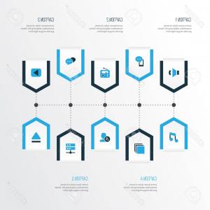 300x300 Photostock Vector Media Player Pen Nib Music Laptop T Symbols