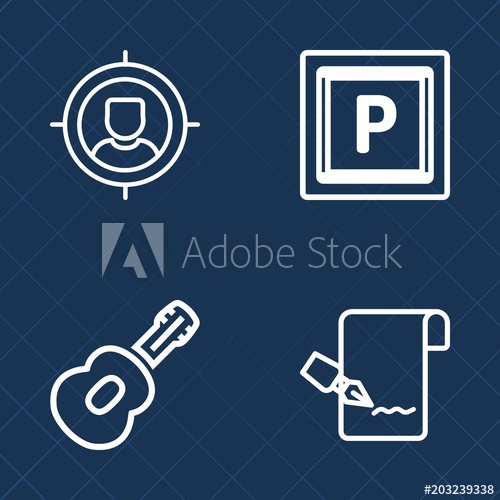 500x500 Premium Set Of Outline Vector Icons Such As Transport, Road, Crm