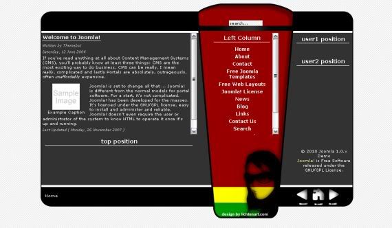 570x332 Free Joomla Vector Music Band Portal Template