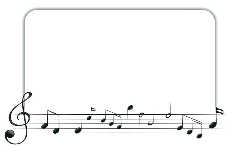 800x528 Border Template With Music Notes Stock Vector Music Note Template