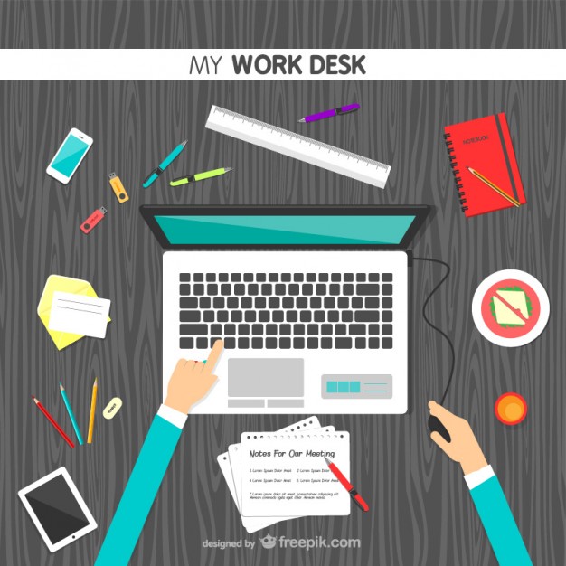 626x626 My Work Desk Vector Stock Images
