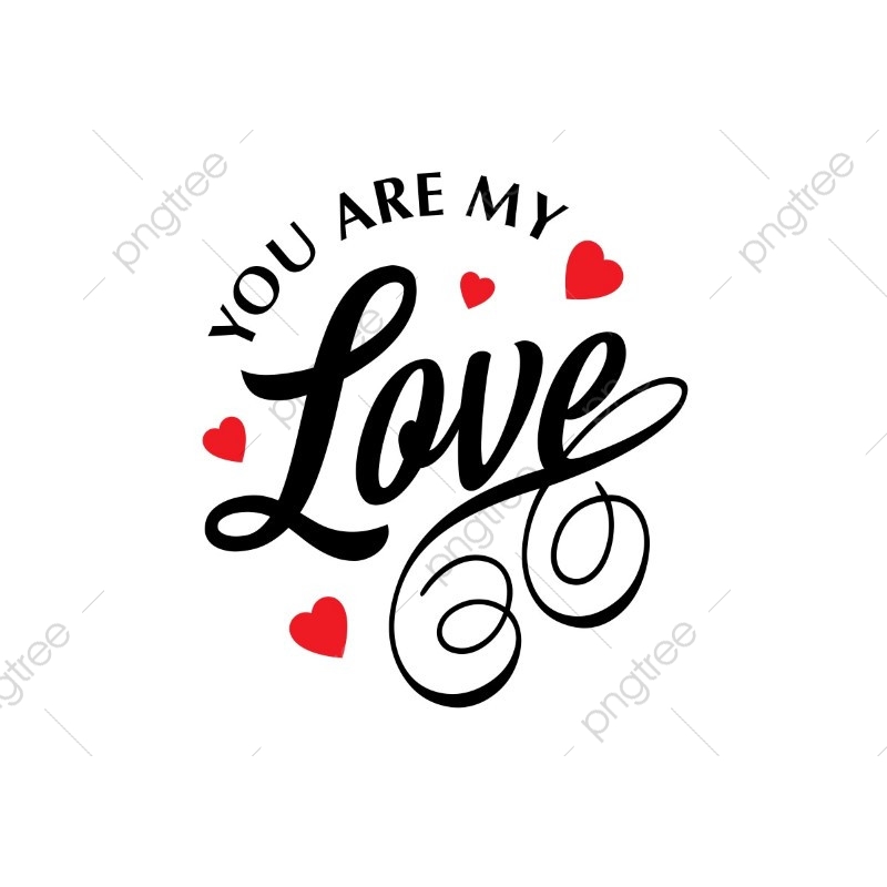 800x800 You Are My Love Vector White Background, Valentine's, Heart, Love