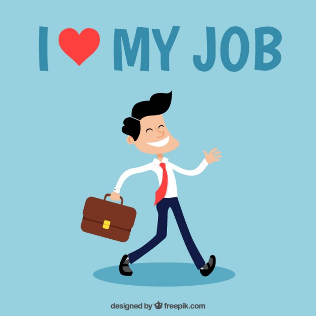 626x626 I Love My Job Vector Free Download