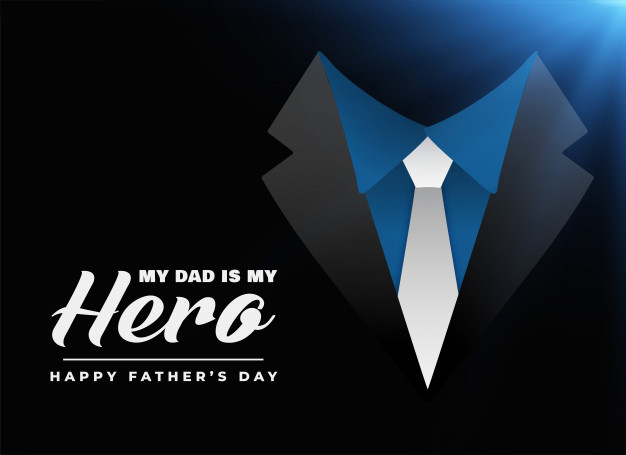 626x455 My Dad Is My Hero Card Vector Free Download