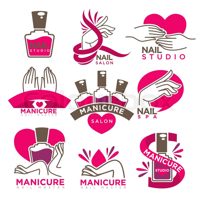 800x800 Manicure Salon And Nails Care Studio Stock Vector Colourbox