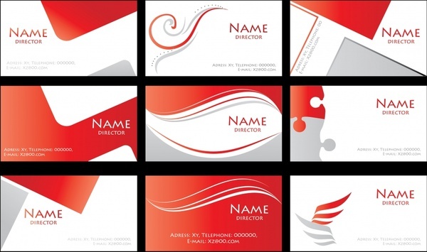 600x355 Name Card Free Vector Download