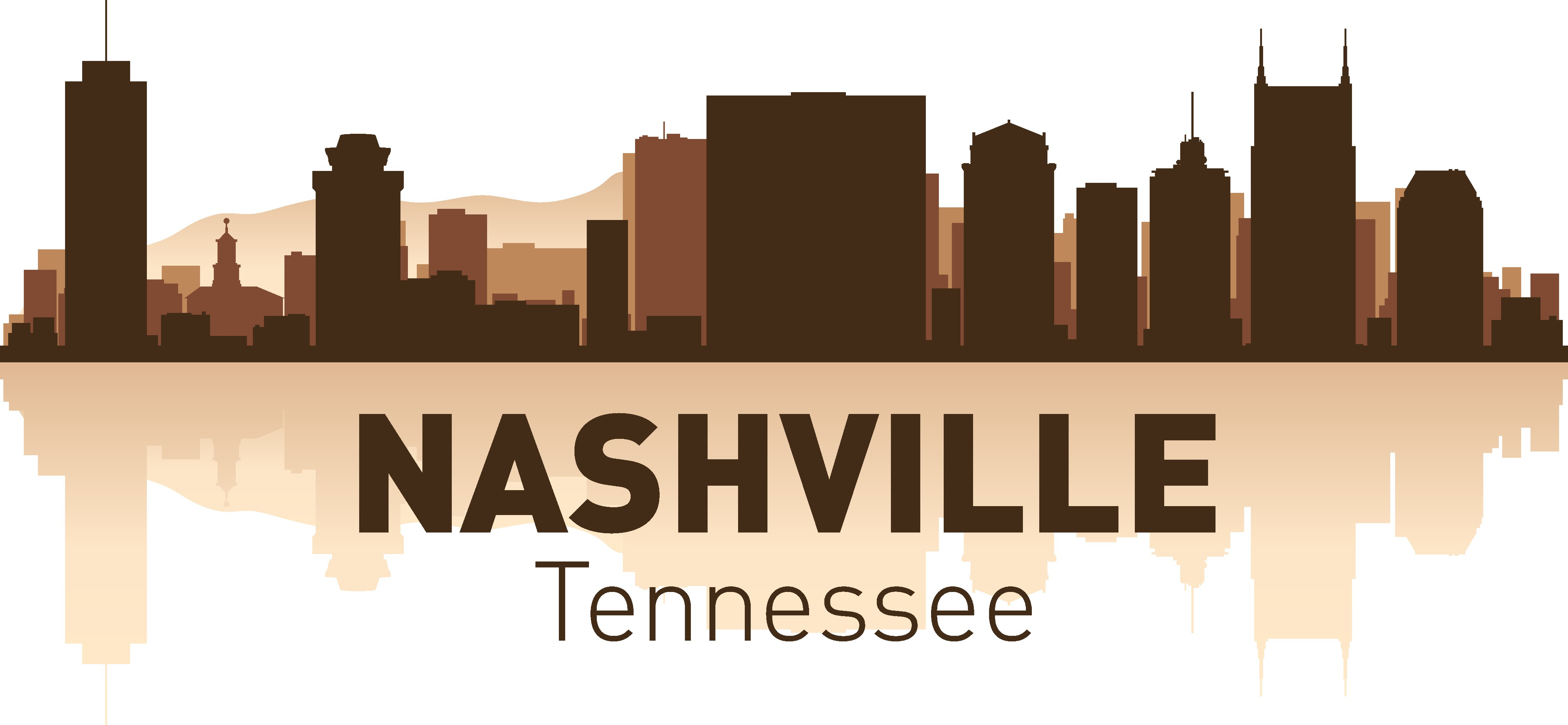 4217x1951 Nashville Skyline Free Vector Cdr Download