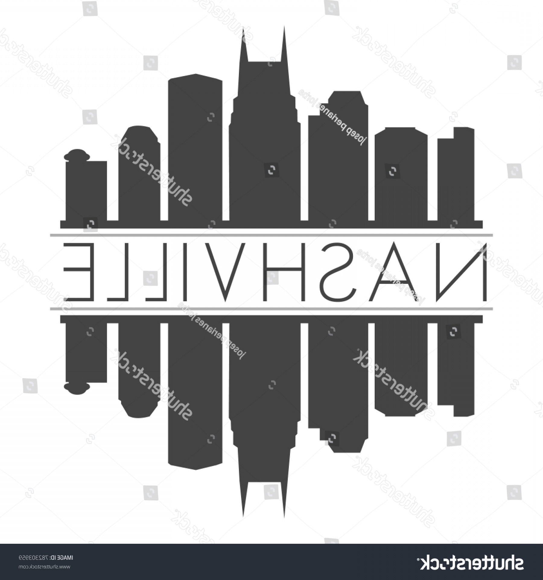 1800x1920 Nashville Tennessee Usa Skyline Vector Art Soidergi