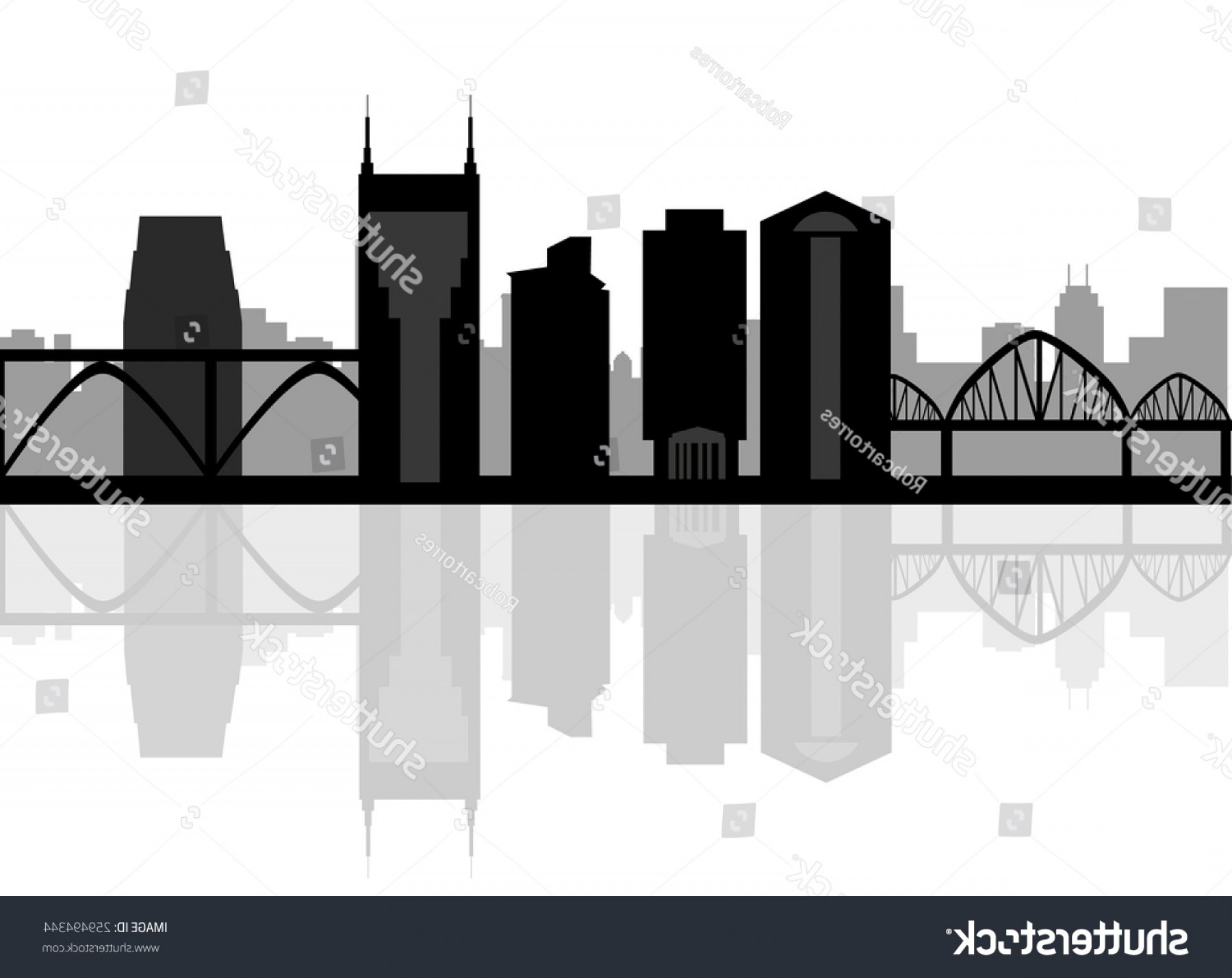1800x1429 Nashville Usa City Skyline Silhouette Vector Soidergi