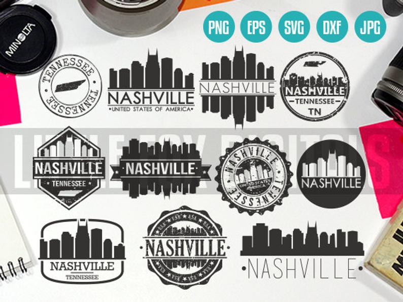 794x596 Nashville Tn Stamps Nashville Skyline Etsy