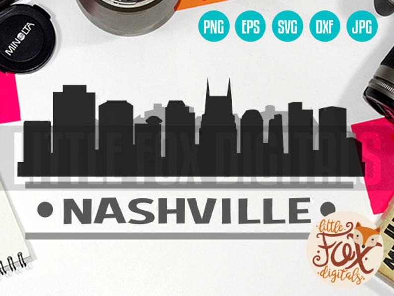 794x596 Vector Nashville Tennessee Usa Skyline City East Etsy