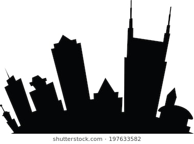 378x280 Nashville Skyline Silhouette Png