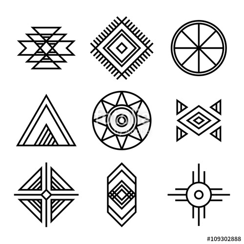Native American Indians Tribal Symbols Stock Image And Royalty 500x500 Native American Indians Tribal Symbols Stock Image And Royalty