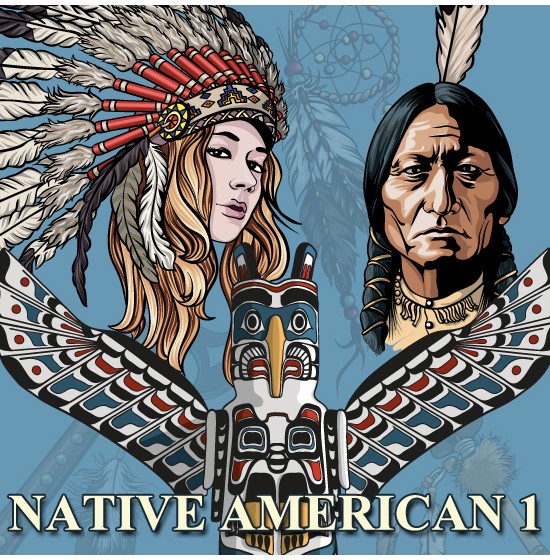 Native American Vectors 550x560 Native American Vectors