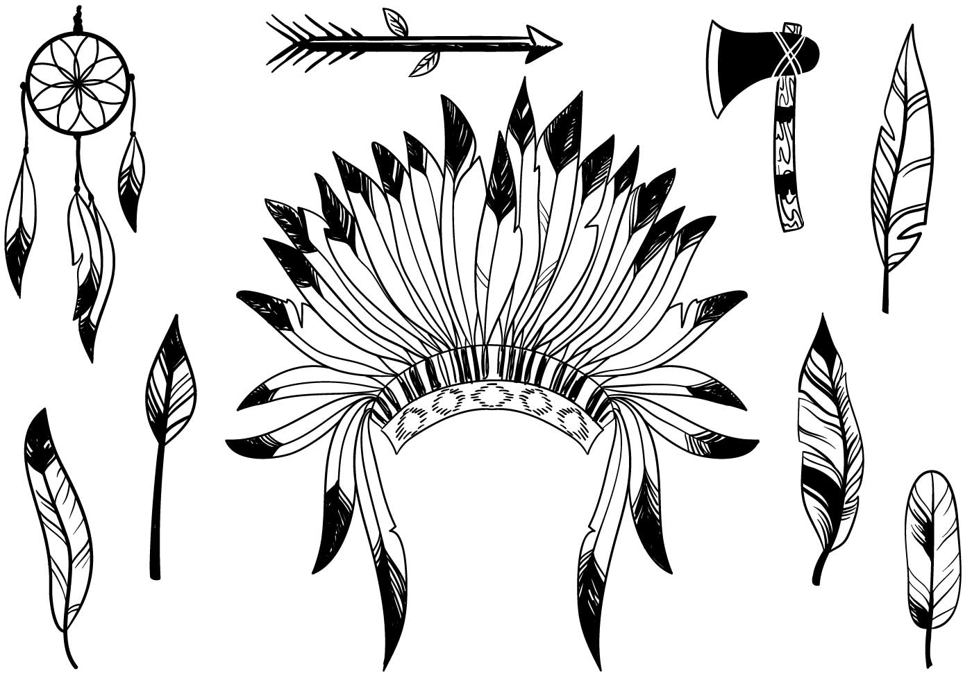 American Indian Free Vector Art 1400x980 American Indian Free Vector Art