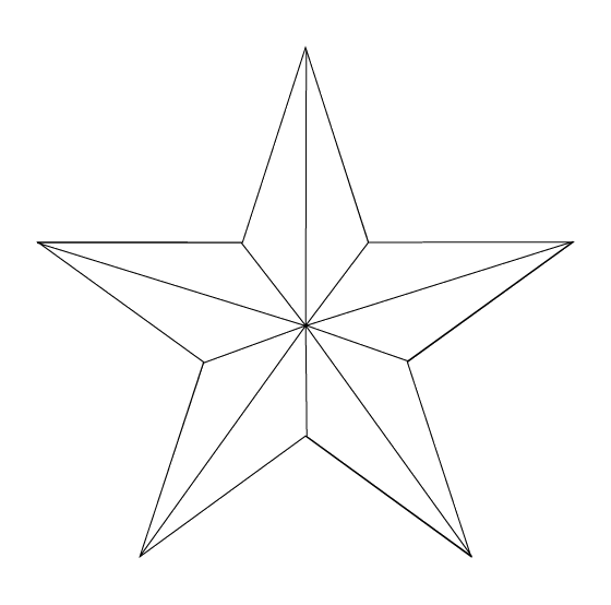 560x554 Nautical Star Vector