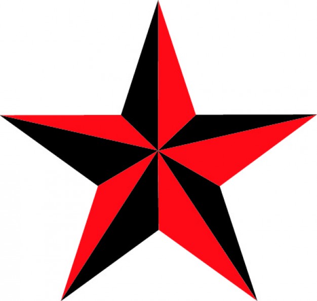 626x595 Nautical Star Of Five Points Vector Free Download