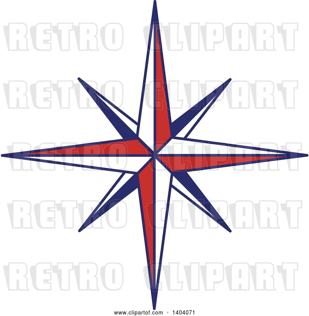 1024x1044 Vector Clip Art Of Retro Blue Red And White Nautical Star