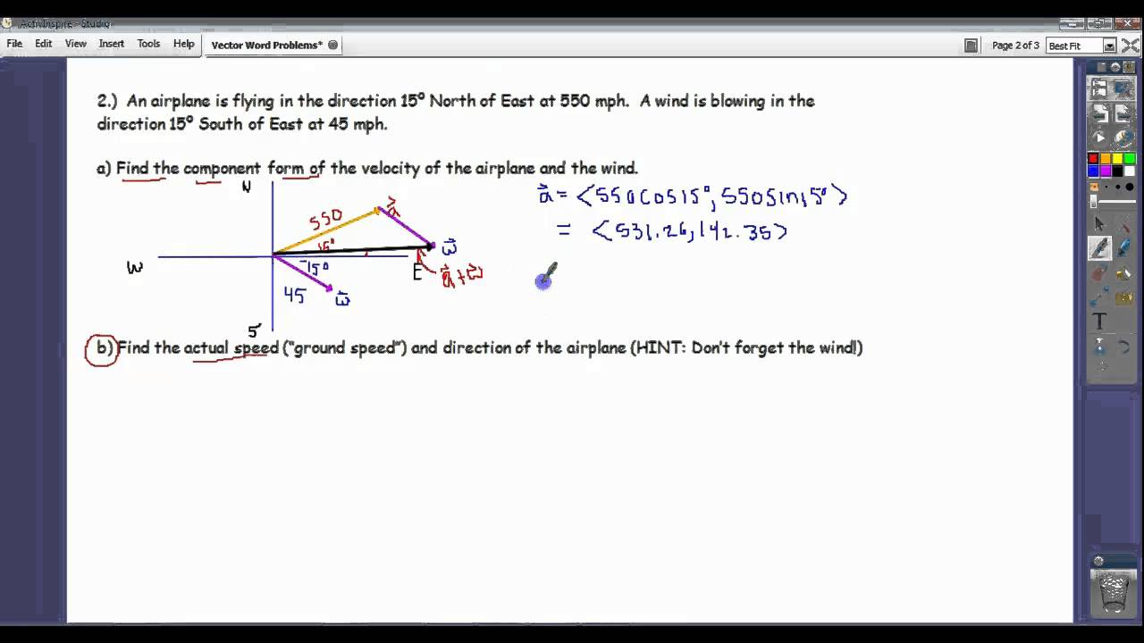 Solve Navigation Problems Using Vectors 1280x720 Solve Navigation Problems Using Vectors