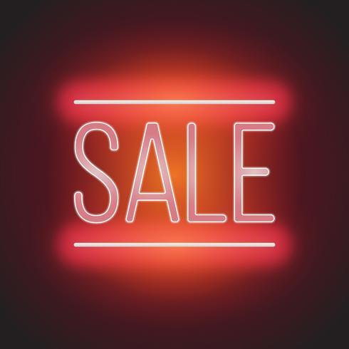 490x490 Neon Sale Sign Illustration