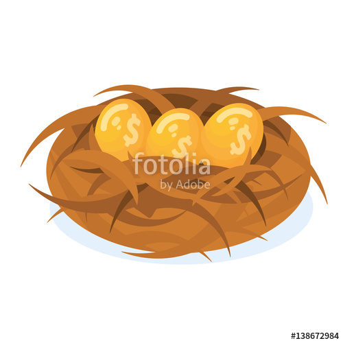 Nest Egg Savings In Dollars Stock Image And Royalty Free Vector 500x500 Nest Egg Savings In Dollars Stock Image And Royalty Free Vector