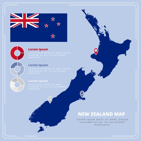 490x490 Vector New Zealand Map