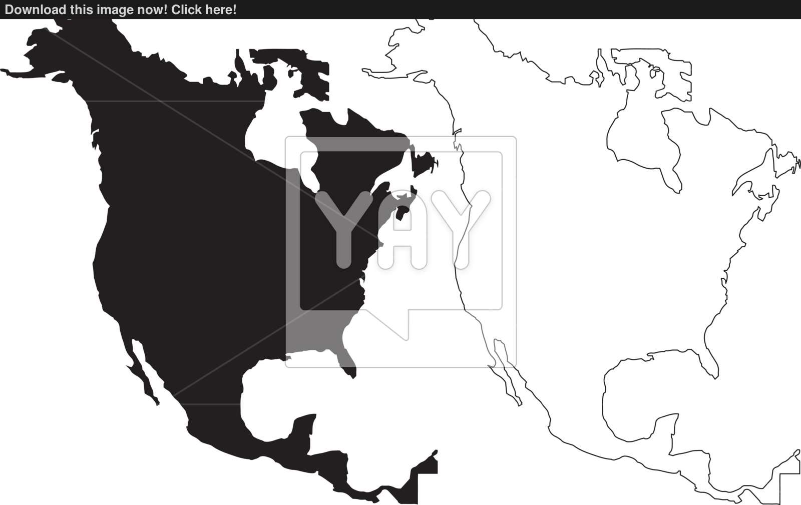 1600x1009 North America Map Vector Vector