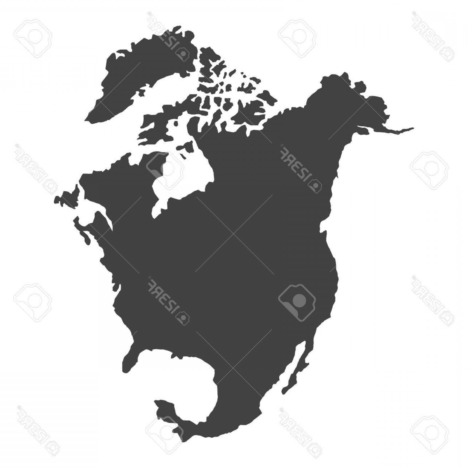 1560x1560 North American Map Vector Handandbeak