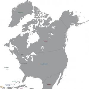 300x300 Photostock Vector North America Continent Map In Gray Studiogrfx