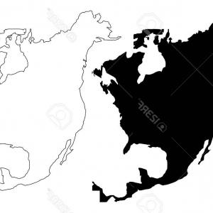 300x300 Photostock Vector North America Map Vector Illustration Scribble